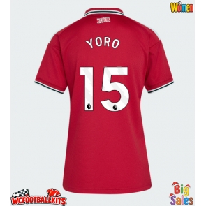 Manchester United Leny Yoro #15 Replica Home Stadium Shirt for Women 2026-27 Short Sleeve